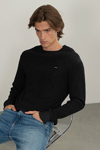 Calvin Klein Bisiklet Yaka Erkek Kazak