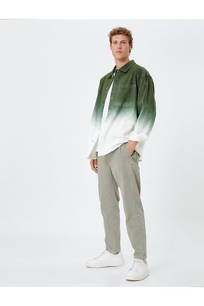 Koton Pantaloni Canvas Buzunar Bumbac