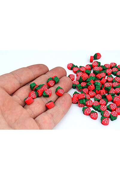 FlowerAksesuar 20 Adet - 10 mm Fimo Boncuk, Hamur Boncuk, Takı Boncuğu, Hamur...