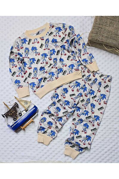 MAXI DRY Printed Long Sleeve Bottom Top Double Suit 2-8 Years