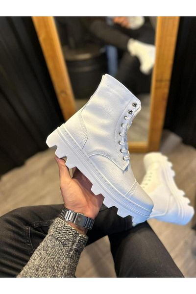 BPM Knack B-023 White High Sole Shoes
