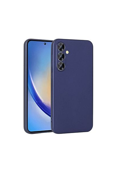 kilifone غلاف هاتف Galaxy A55 - غطاء سيليكون ناعم غير لامع - أزرق داكن
