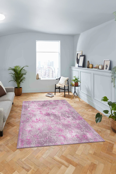 Viyana Home Modern Dijital Kaymaz Taban Klasik Geleneksek Yıkanabilir Yolluk ...