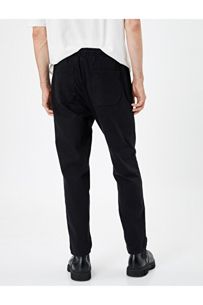 Koton Canvas Pantolon Cepli Pamuklu