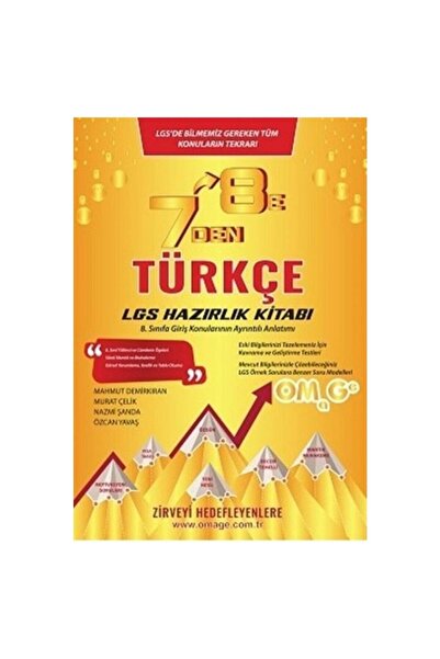 Nartest Yayınları NARTEST YAYINLARI 7 Den 8 E Lgs Türkçe Hazırlık Kitabı