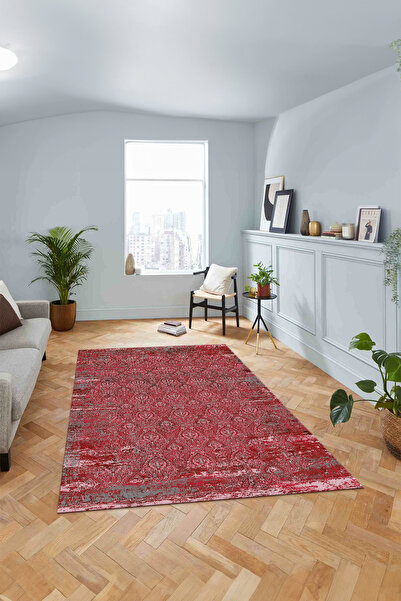 Viyana Home Modern Dijital Kaymaz Taban Klasik Afgan Model Yıkanabilir Yolluk...