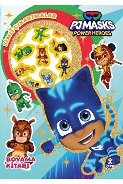 Doğan Çocuk Pjmasks Power Heroes - Star Simli Çıkartmalı Boyama Kitabı