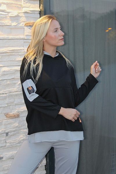 Lukas Set de trening cu emblema negru-gri - 1908.135
