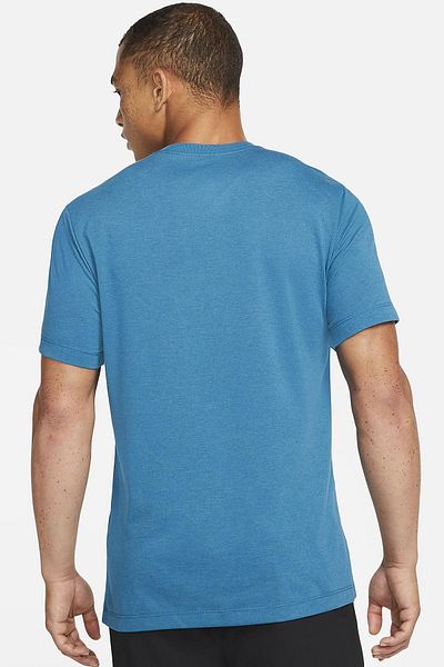 Nike Μπλουζάκι Dri Fit Training Βαμβακερό κοντομάνικο εμπριμέ μπλε μπλουζάκι