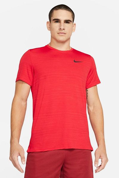 Nike Dri Fit Superset Top Mens Training Tee Men's Running Training T-Shirt Red