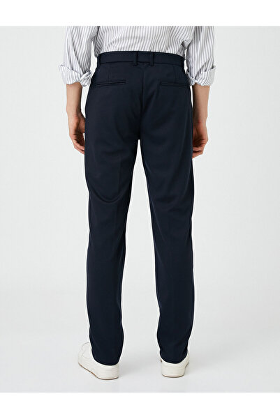 Koton Classic Trousers Slim Fit Buttoned with Pocket Detail