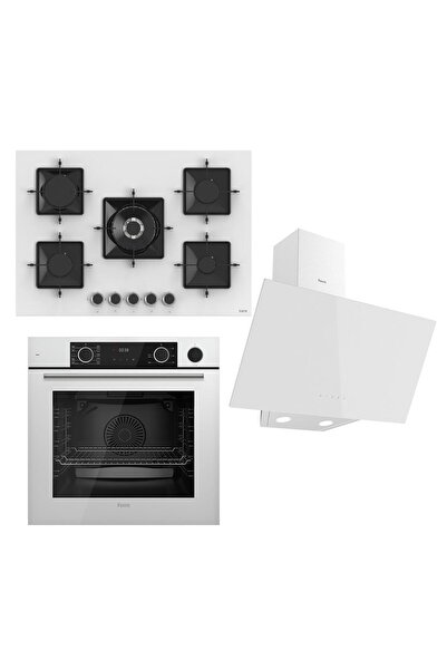 Ferre Steamart Ss Serisi Beyaz Set (ss036 Xe64cb D078 ) -75'lik Seri - Kare Emaye Izgara