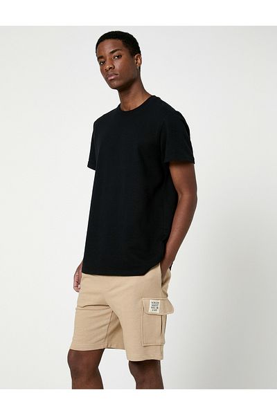 Koton Schmal geschnittene Cargo-Shorts mit Taschendetail und Spitzenbund