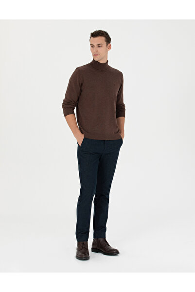 Pierre Cardin Lacivert Slim Fit Kanvas Pantolon 50278130-VR033