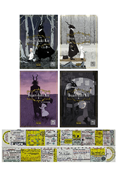 Destek Yayınları Dışarıdaki Kız 1-2-3-4. Ciltler Manga Seti + Mat. Öğreten Ce...