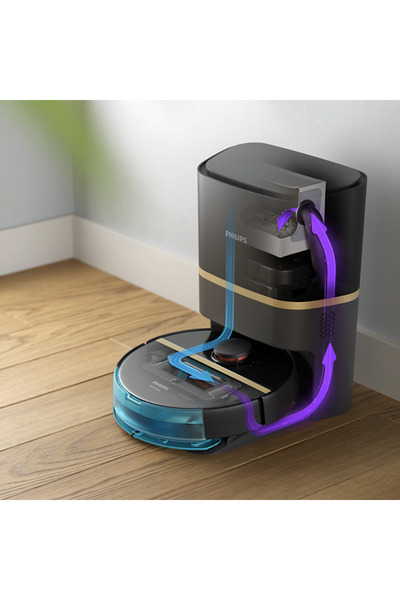 Philips 5.000 Pa Emiş Gücü Islak Kuru Otomatik Boşaltma Akıllı Temizlik Robot...