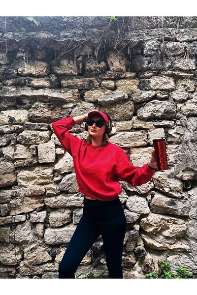 HELLİE Red Sweatshirt