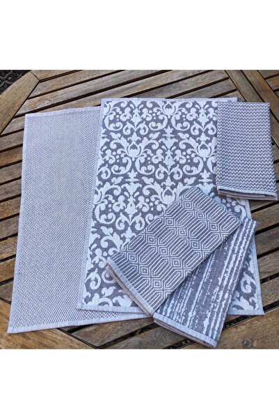 Dost طقم مناشف ومناشف للمطبخ مكون من 5 قطع من ميسينا