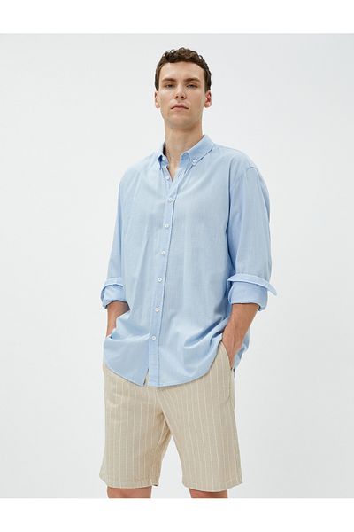 Koton Chino Shorts with Lace Waist Pocket Cotton