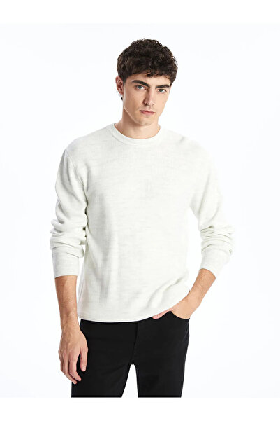 LC Waikiki LCW سترة تريكو رجالية كاجوال بياقة دائرية وأكمام طويلة