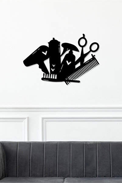 To Design Lab Kuaför - Berber Temalı Dekoratif Tablo