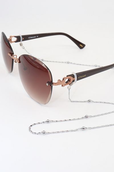 KEEBA Unisex Steel Silver Color Glasses Chain - Custom Design Steel Eyeglasses Rope & Strap