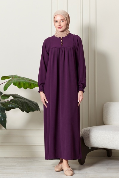 fistan Shirring Robadan Nasturi în față Țesătură viscoză Îmbrăcăminte pentru ...