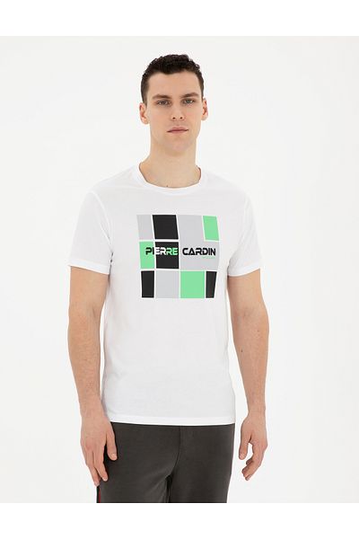 Pierre Cardin Λευκό T-Shirt Slim Fit 50280970-VR013