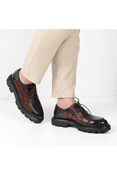 Celal Gültekin Kahverengi Kroko Erkek Ayakkabı 064 1040-20096