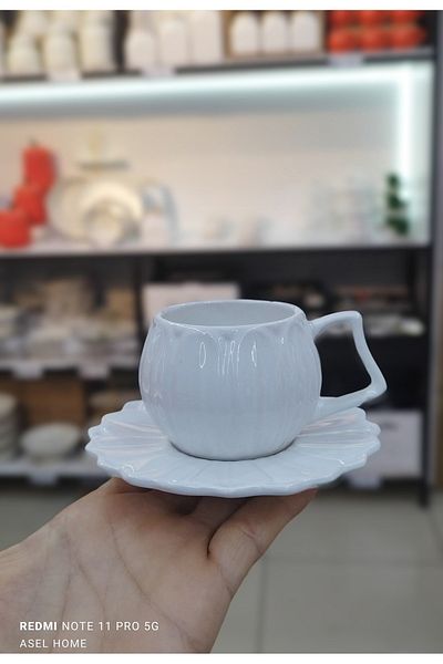 Home White Daisy Cup Set