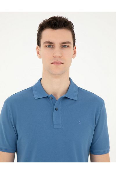 Pierre Cardin Σκούρο μπλε Slim Fit Basic T-Shirt 50280754-VR032