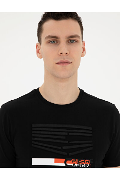 Pierre Cardin Μαύρο μπλουζάκι Slim Fit 50281056-VR046