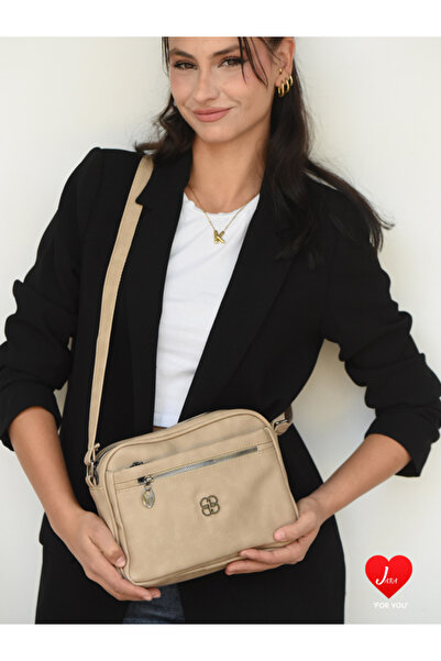 JARA Bag Jara Tıwas Soft Leather Multi-Compartment Shoulder Bag