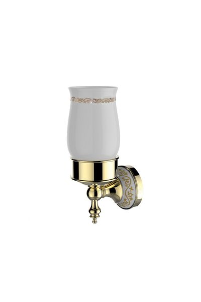 Newarc Pera Dis Brush Holder Gold Bathroom Accessories -648132