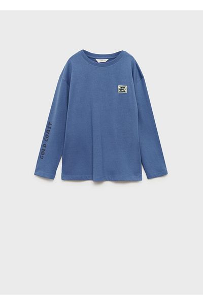 MANGO Kids Tricou imprimat cu mânecă lungă