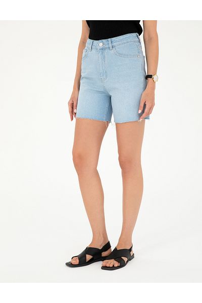 Pierre Cardin شورت جينز برمودا باللون الأزرق الفاتح 50284156 -VR003