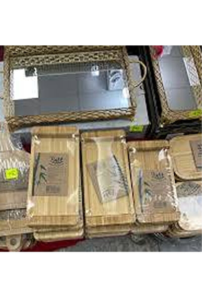 Generic Brand طبق تقديم من الخيزران مقاس 24x12 -TRAY2412