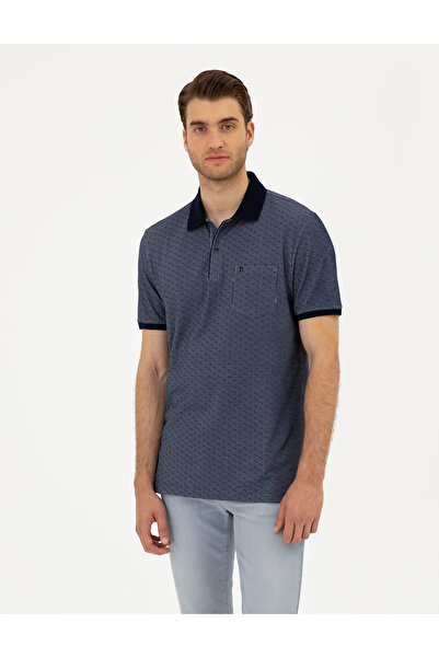 Pierre Cardin Μπλουζάκι Ναυτικό Μπλε Κανονικής Εφαρμογής - 50284321-VR033