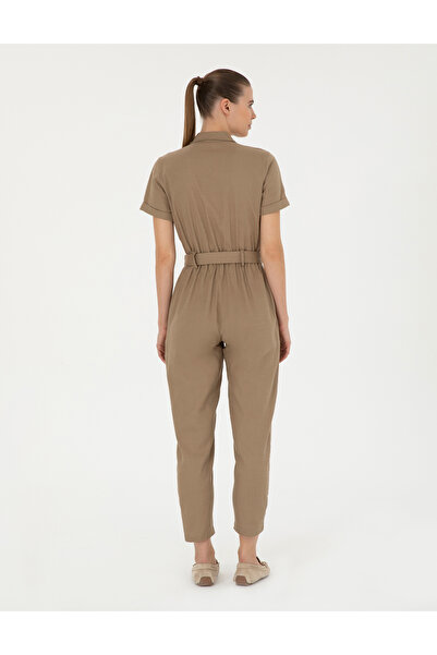 Pierre Cardin Beige Woven Jumpsuit 50284599 -Vr011