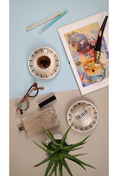 PORSER طقم فناجين قهوة بيرا بلو 80 سي سي لشخصين 4 قطع