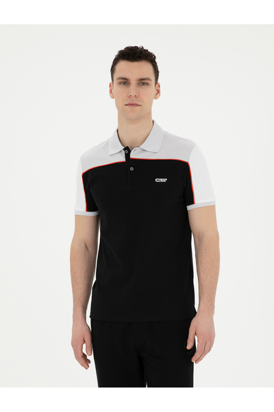 Pierre Cardin Μαύρο μπλουζάκι εφαρμοστό 50284174-VR046