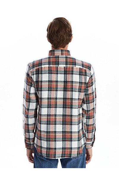 LC Waikiki LCWAIKIKI Classic Regular Fit Довгорукавна картата сорочка для чоловіків