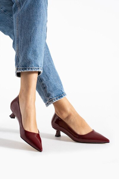 Leyna Patent Leather Stiletto Women's Heeled Shoes - 3 cm