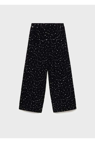 MANGO Kids Sequined Velvet Trousers