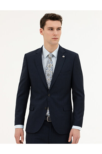 Pierre Cardin Lacivert Ex. Slim Fit Yün Takım Elbise 50285269-VR033