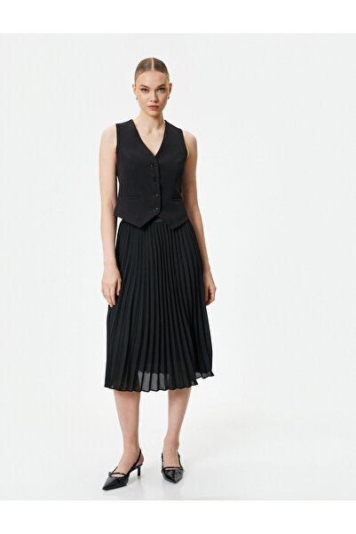 Koton Fustă midi Pliată Talie Normală