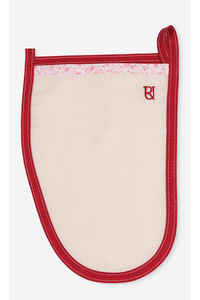 RU RUIADA +80 Factor Red - Thick Bath Shower Scrub, Exfoliating Gloves, 100% Flush Silk Premium