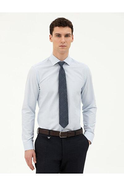 Pierre Cardin Açık Mavi Slim Fit Uzun Kollu Basic Gömlek 50285562-VR003