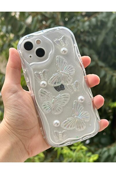 HYPERSOFT حافظة شفافة فضية فاخرة لهاتف آيفون 13 (6.1 بوصة) متوافقة مع إطار حم...