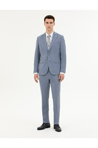 Pierre Cardin Açık Mavi Slim Fit Yün Takım Elbise 50285271-VR003